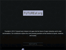 Tablet Screenshot of futureof.org